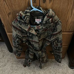 Mossimo Women’s Western Style Wrap Coat SzL